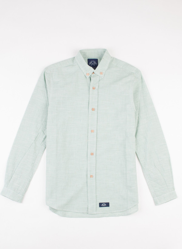 Men's Bleu De Paname Chemise Bureau Twill Stripe Chlorophyl Men's Bleu De Paname Chemise Bureau Twill Stripe Chlorophyl