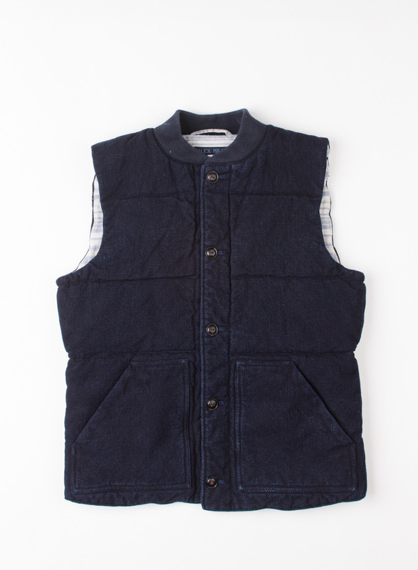 Alex Mill Dobber Puffer Vest Indigo Alex Mill Dobber Puffer Vest Indigo