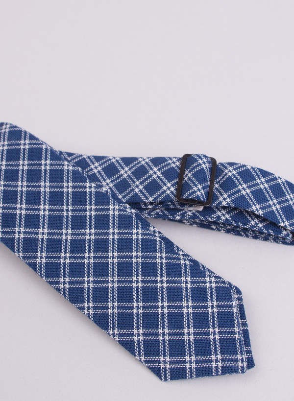 Men's The Hill-Side Double Windowpane Bow Tie Indigo Men's The Hill-Side Double Windowpane Bow Tie Indigo