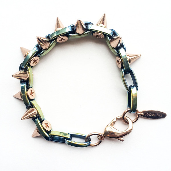 Joomi Lim Double Row Rose Gold Spike Bracelet Joomi Lim Double Row Rose Gold Spike Bracelet