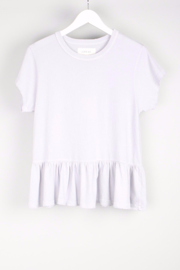The Great The Ruffle Tee The Great The Ruffle Tee