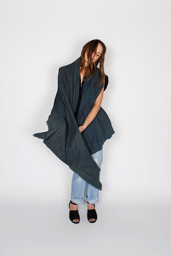 Miranda Bennett Indigo Arashi Raw Silk Textile Miranda Bennett Indigo Arashi Raw Silk Textile