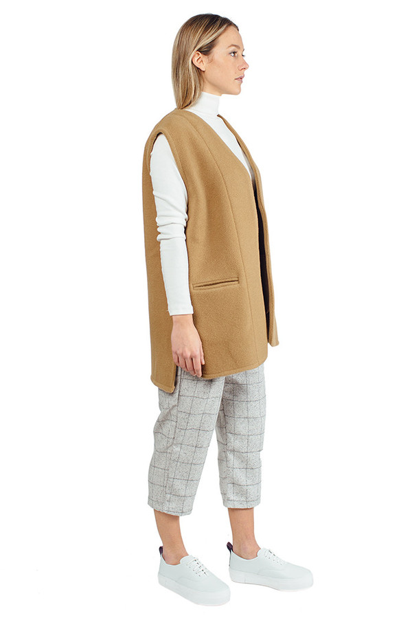 WU+SEN Frise Wool Vest Camel WU+SEN Frise Wool Vest Camel