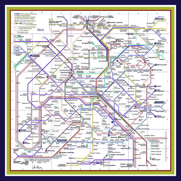 Anu Raina Paris metro scarf Anu Raina Paris metro scarf