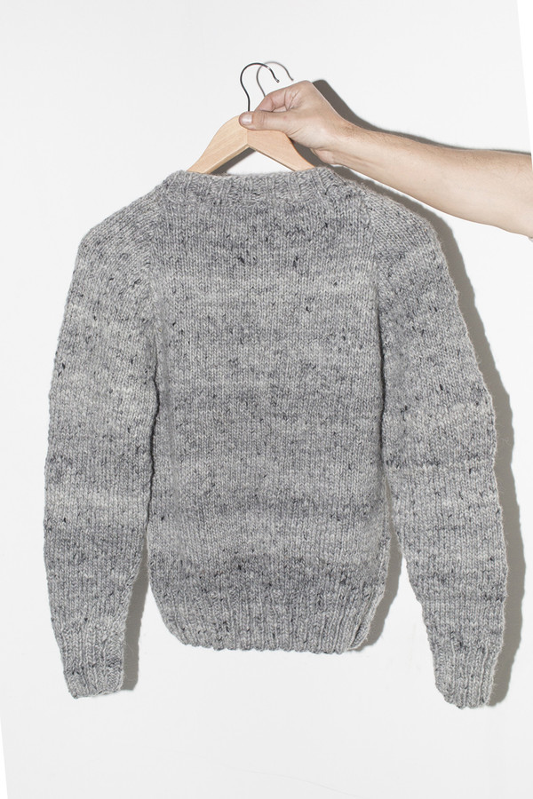 Men's Chamula Wool Crewneck Pullover - Pearl Heather Men's Chamula Wool Crewneck Pullover - Pearl Heather