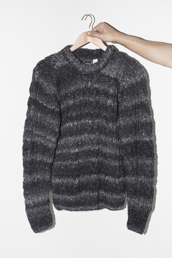 Men's Chamula Wool Fisherman Pullover - Grey Heather Men's Chamula Wool Fisherman Pullover - Grey Heather