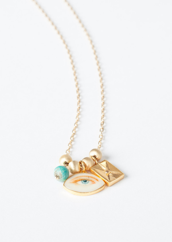 5 Octobre Blue Eye Necklace 5 Octobre Blue Eye Necklace