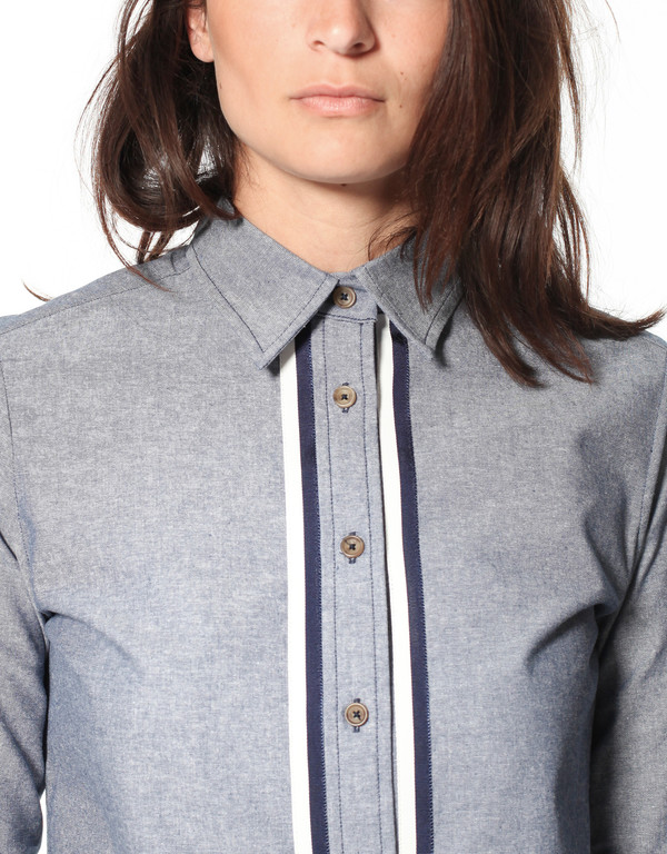 Harvey Faircloth Chambray Boyfriend Shirt Harvey Faircloth Chambray Boyfriend Shirt