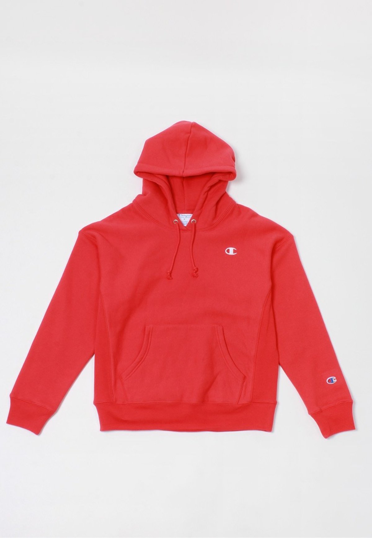 champion red spark hoodie