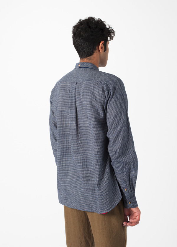 Men's Pero Fine Check Bib Shirt Men's Pero Fine Check Bib Shirt