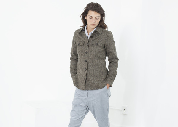 Harvey Faircloth Herringbone Shirt Jacket Harvey Faircloth Herringbone Shirt Jacket