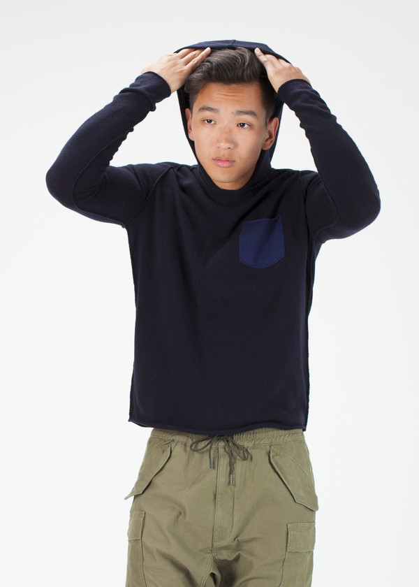 Men's Avant Toi Hooded Knit Sweatshirt Men's Avant Toi Hooded Knit Sweatshirt