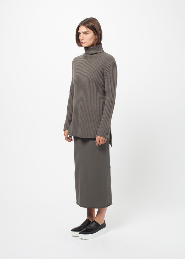 Organic by John Patrick Rib Funnel Neck Sweater Organic by John Patrick Rib Funnel Neck Sweater