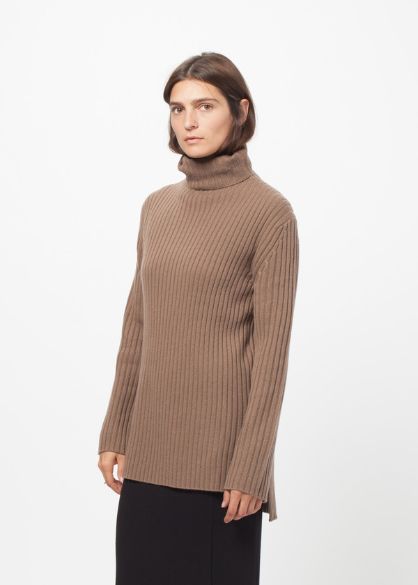 Organic by John Patrick Rib Funnel Neck Sweater Organic by John Patrick Rib Funnel Neck Sweater