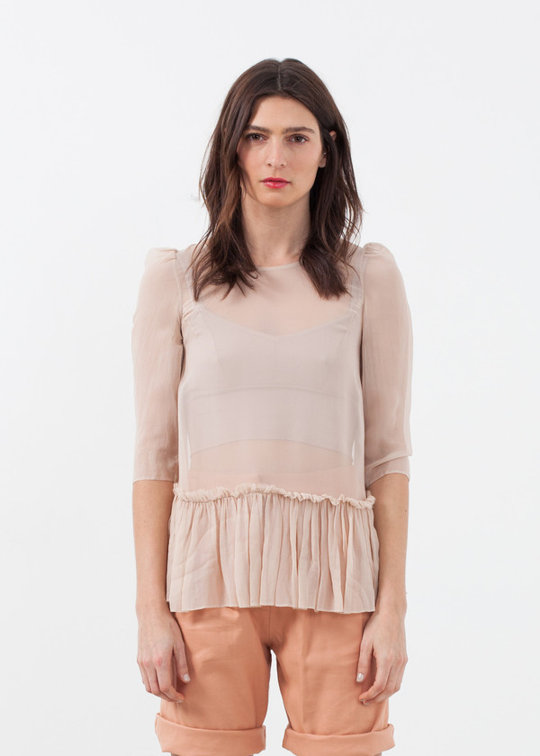 Louiza Babouryan Ruffle Top Louiza Babouryan Ruffle Top