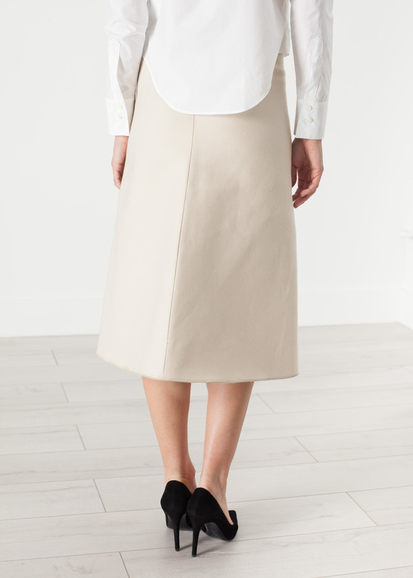 Ter et Bantine Tulle Pleat Skirt in Cream Ter et Bantine Tulle Pleat Skirt in Cream