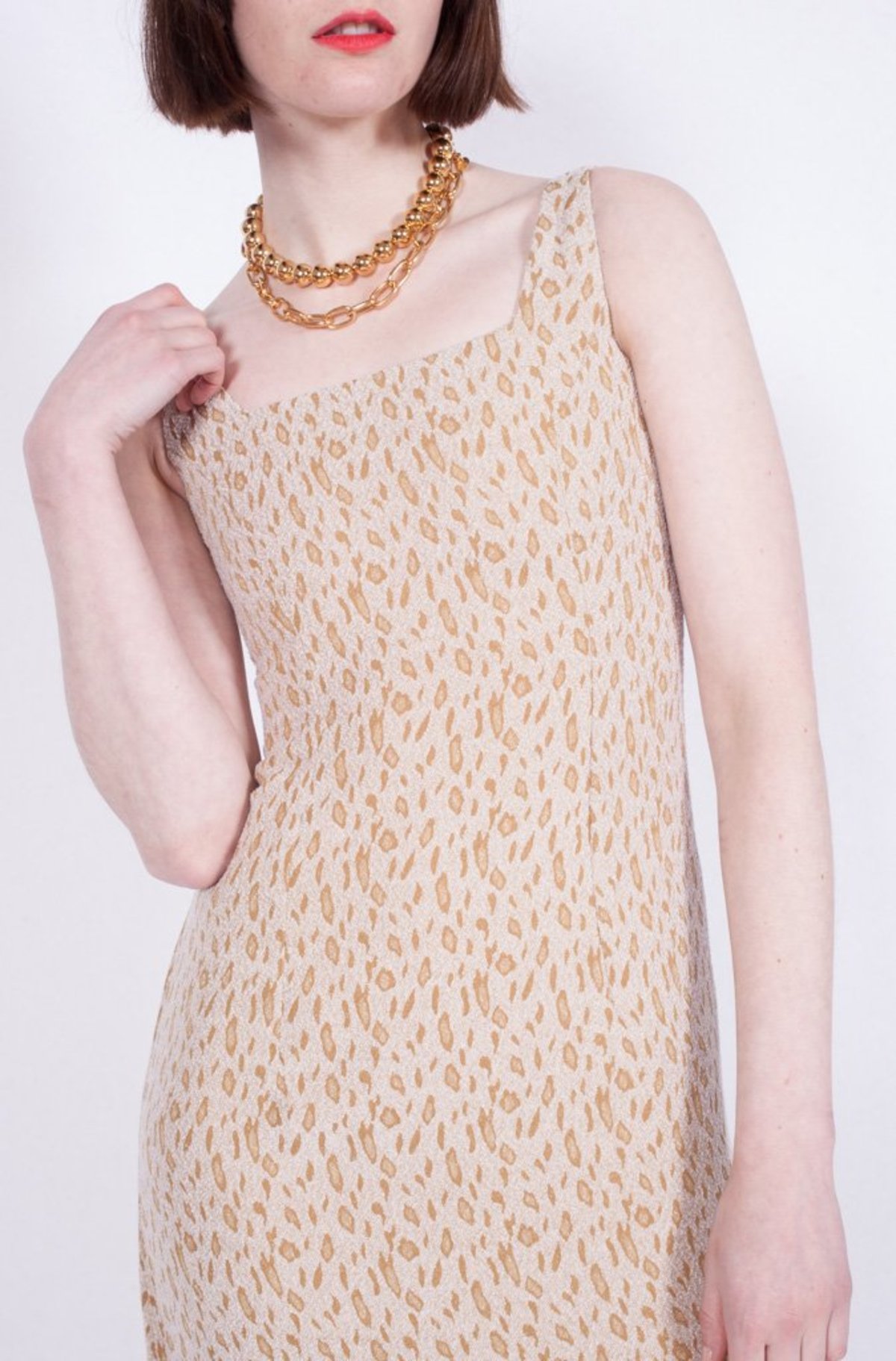 90s leopard print dress