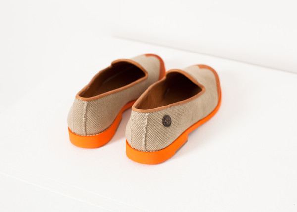 Verba Wingtip Loafer in Orange Verba Wingtip Loafer in Orange