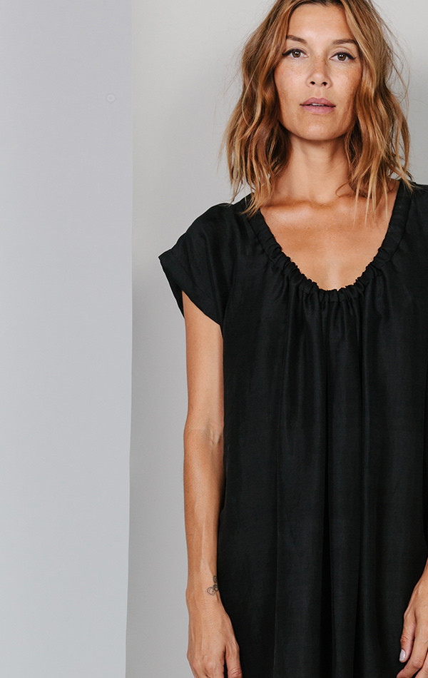 Two Handwoven silk drawstring dress Two Handwoven silk drawstring dress