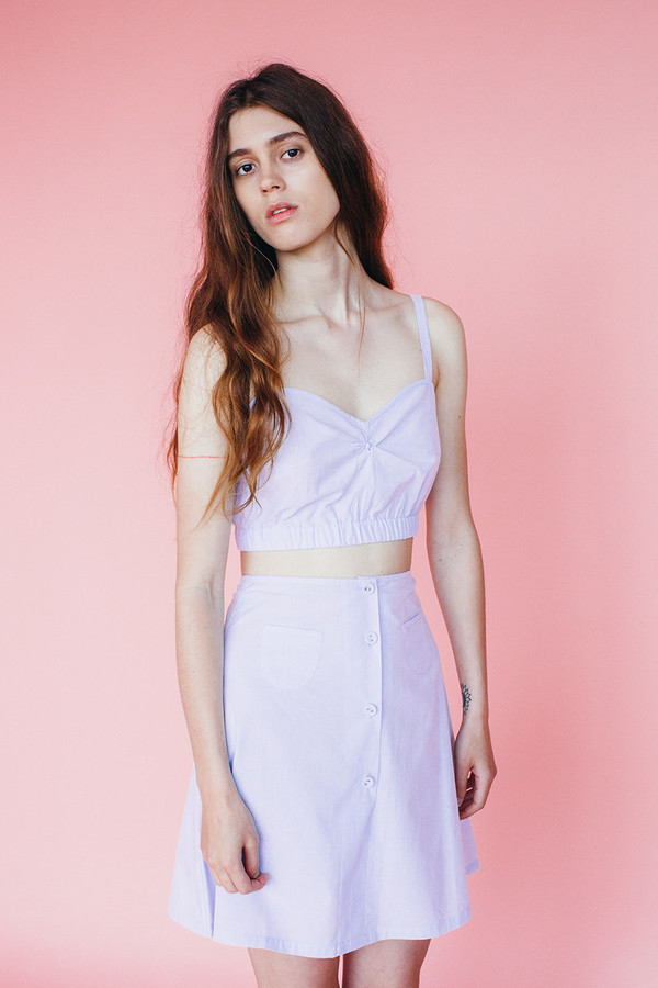 Halfmoon skirt - lavender Halfmoon skirt - lavender