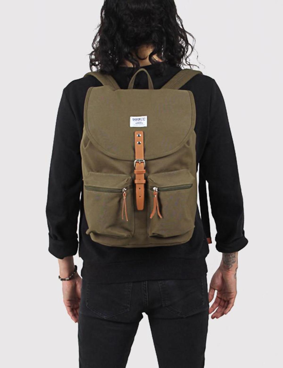 Sandqvist Roald Ground Canvas Backpack 
