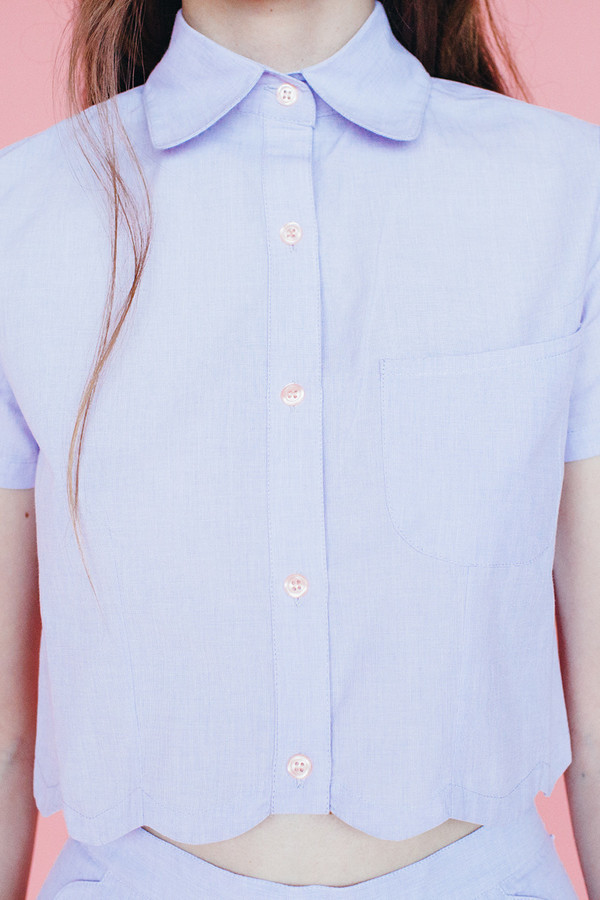 Wave blouse - lavendar Wave blouse - lavendar