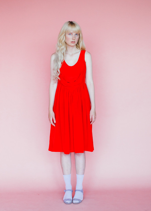 Samantha Pleet Degas Dress - Scarlet Samantha Pleet Degas Dress - Scarlet