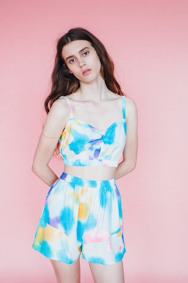 Samantha Pleet Isle shorts - hand painted Samantha Pleet Isle shorts - hand painted
