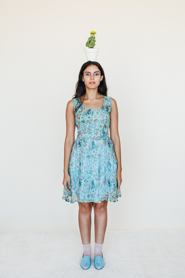 Samantha Pleet Strata Dress - Blue Floral Print Samantha Pleet Strata Dress - Blue Floral Print