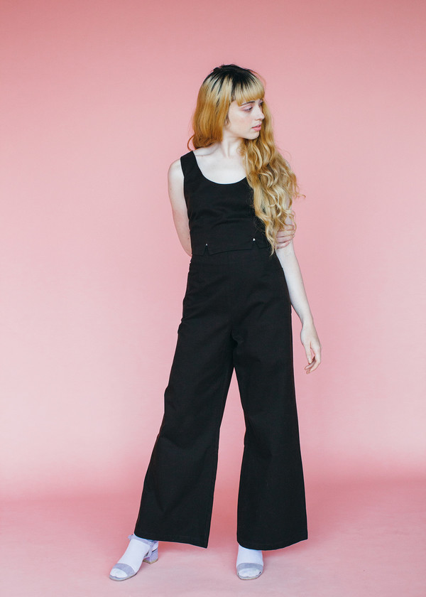 Samantha Pleet Sweep Tank - Black Samantha Pleet Sweep Tank - Black