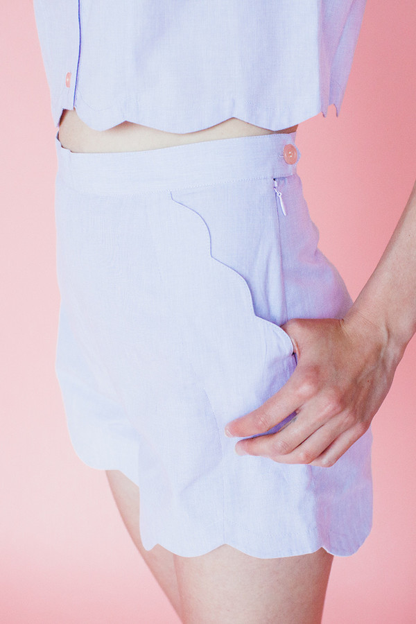 Samantha Pleet Wave shorts - sky Samantha Pleet Wave shorts - sky
