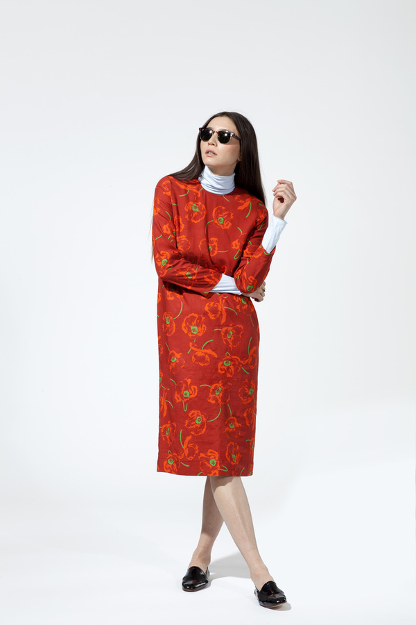 Carleen California Midi Dress - Dark Poppy Carleen California Midi Dress - Dark Poppy