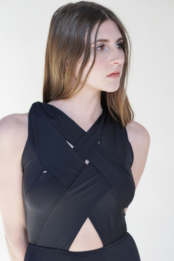 Samantha Pleet Basket Swimsuit - Black Samantha Pleet Basket Swimsuit - Black