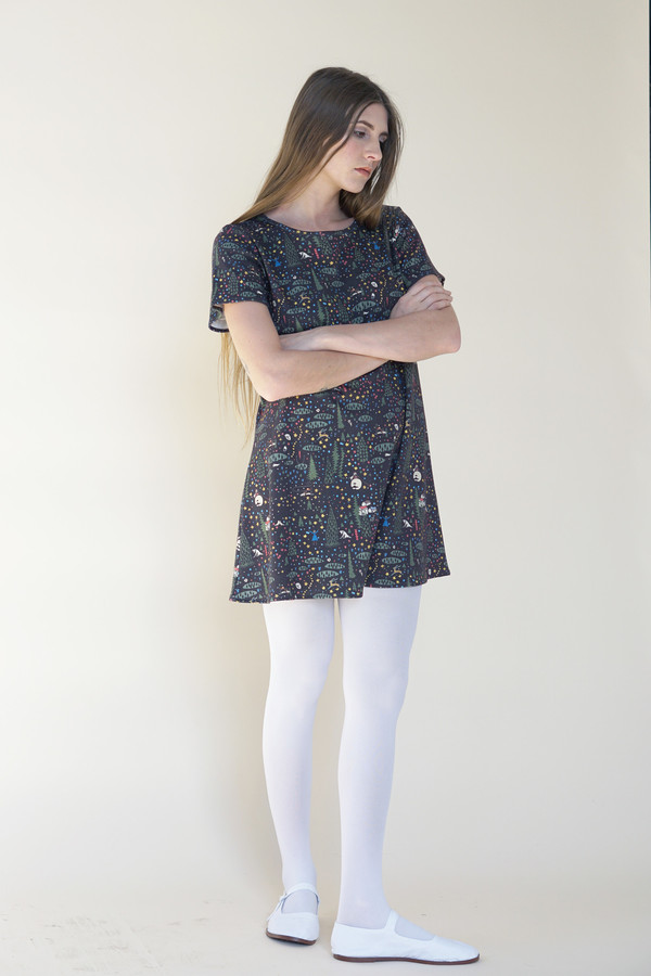 Samantha Pleet Tea Dress - Wonderland Print Samantha Pleet Tea Dress - Wonderland Print