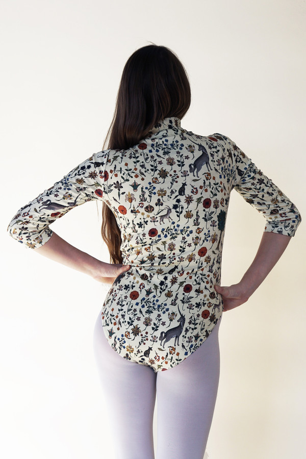 Samantha Pleet Turtle Bodysuit - Illuminated Print Samantha Pleet Turtle Bodysuit - Illuminated Print