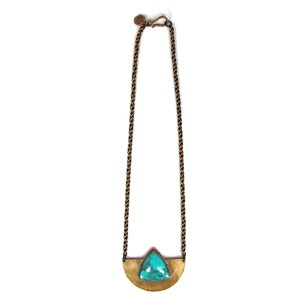 Laurel Hill Arc Necklace with Turquoise Laurel Hill Arc Necklace with Turquoise
