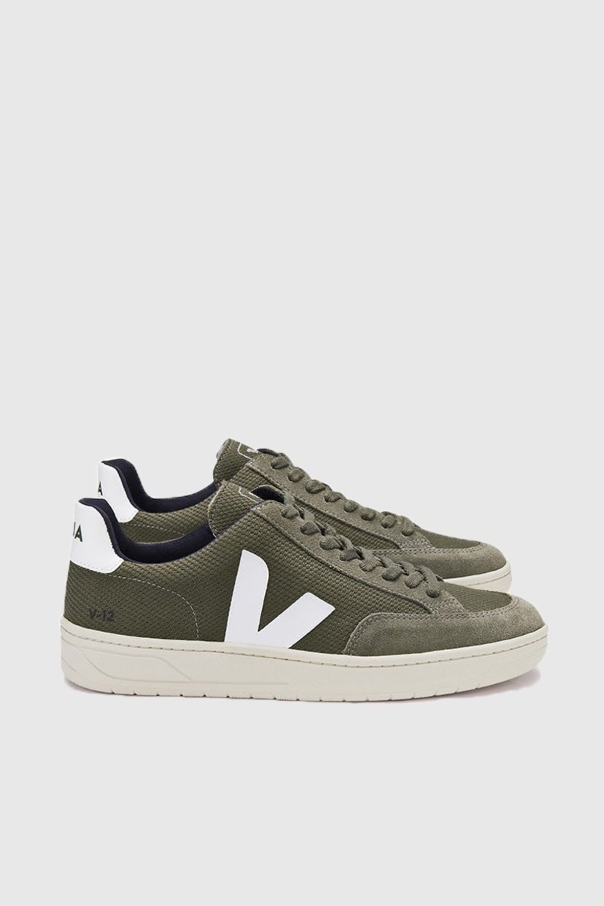 VEJA V12 BMesh - Olive/White | Garmentory