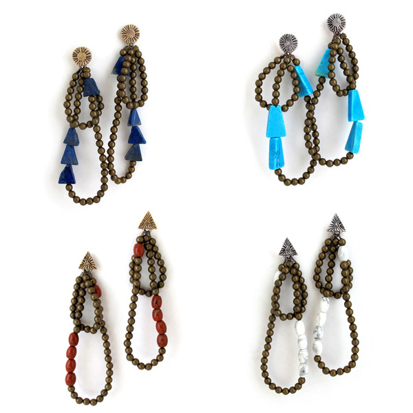 Laurel Hill Red Jasper Cairn Earrings Laurel Hill Red Jasper Cairn Earrings