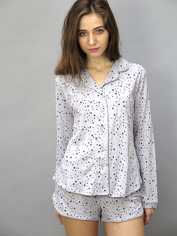ONLY HEARTS Starlight Long Sleeve Shorty PJ Set ONLY HEARTS Starlight Long Sleeve Shorty PJ Set