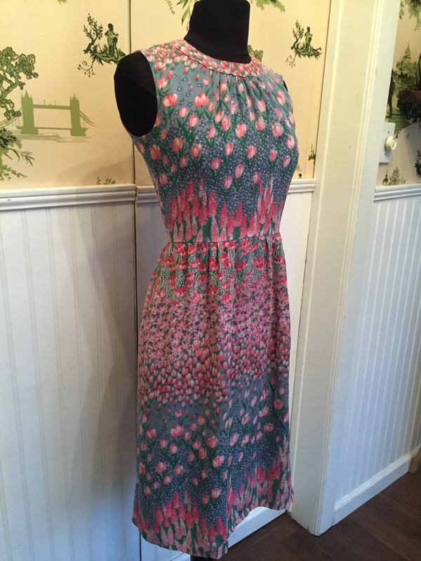 Japanese Vaporetto 70's print floral vintage pattern dress in size small Japanese Vaporetto 70's print floral vintage pattern dress in size small