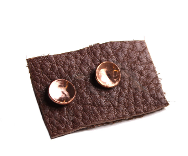 Sarah Dunn Concave Disc Studs Bronze Small Sarah Dunn Concave Disc Studs Bronze Small