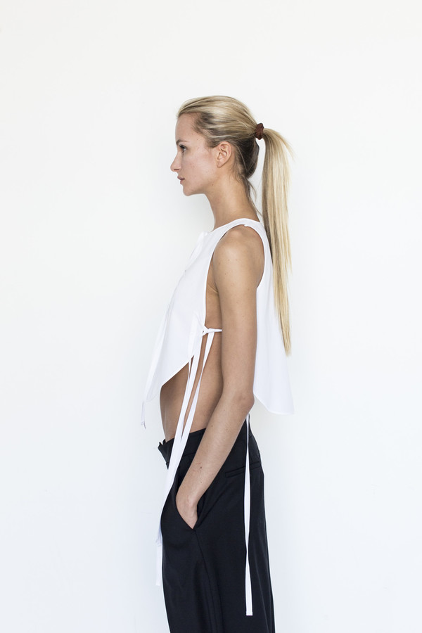 Kahle Ribbon Tie Bib Kahle Ribbon Tie Bib