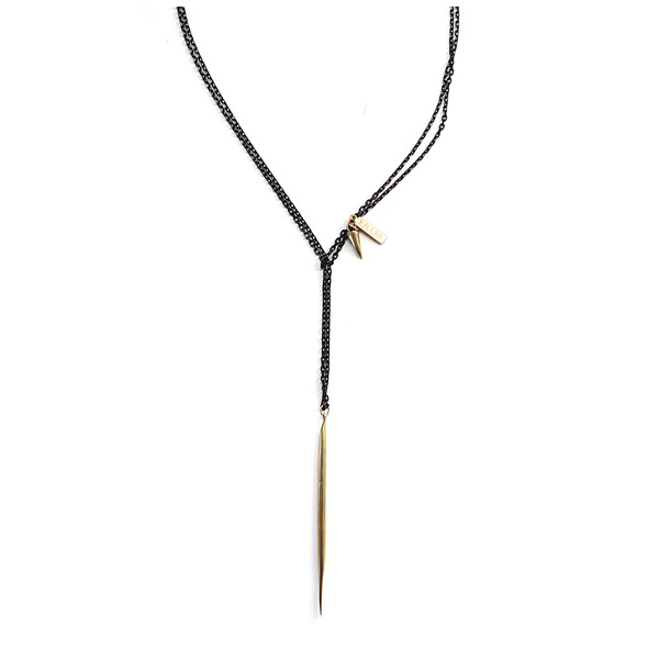 K/LLER Collection Quill Lariat Necklace K/LLER Collection Quill Lariat Necklace
