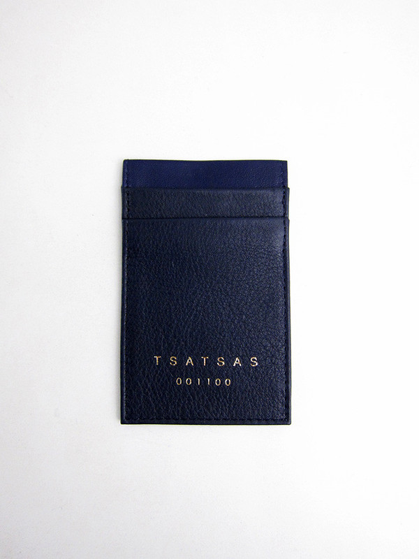 Tsatsas Cream Type 2 Wallet, Navy Tsatsas Cream Type 2 Wallet, Navy