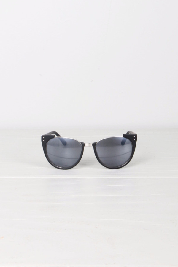 Linda Farrow Upside Down Browline Matte Black Linda Farrow Upside Down Browline Matte Black