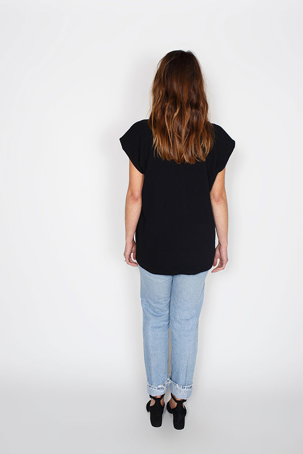 Sale! Black Everyday Top, Double Gauze Sale! Black Everyday Top, Double Gauze
