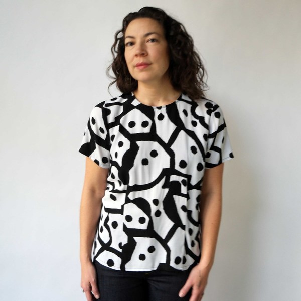 Domino Print Blouse Domino Print Blouse