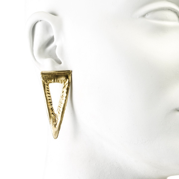 Natalie Frigo Large Triangle Dagger Earrings Natalie Frigo Large Triangle Dagger Earrings