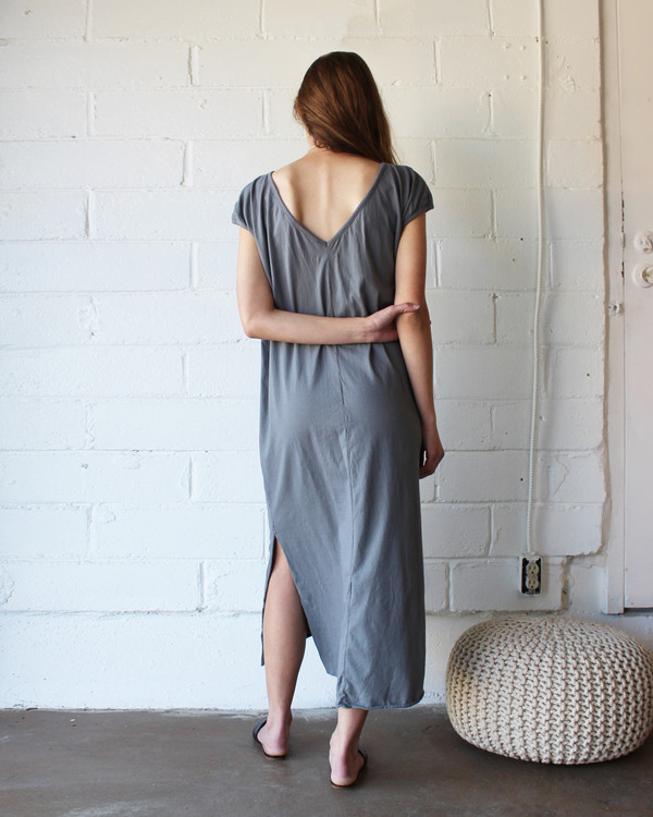 esby TALLULAH TEE DRESS - PEWTER esby TALLULAH TEE DRESS - PEWTER