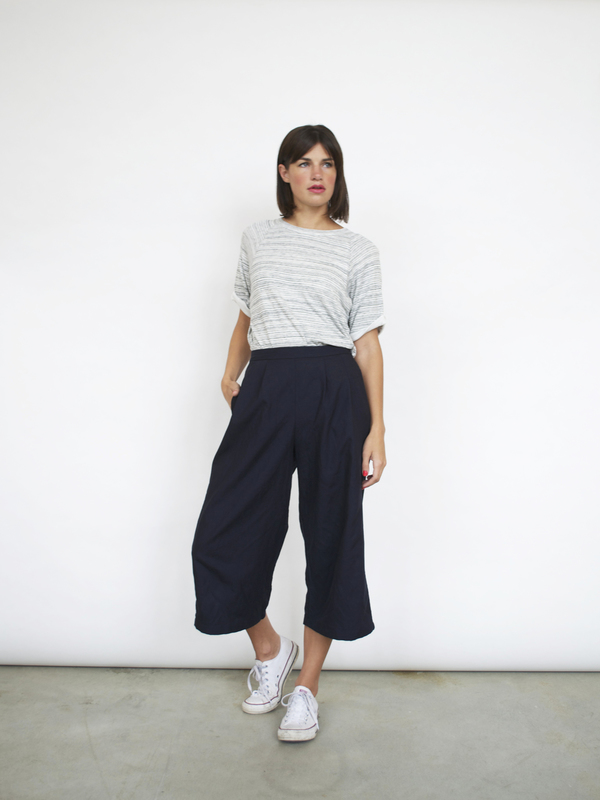 Fifteen-Twenty Stripe Roll Sleeve Tee Fifteen-Twenty Stripe Roll Sleeve Tee